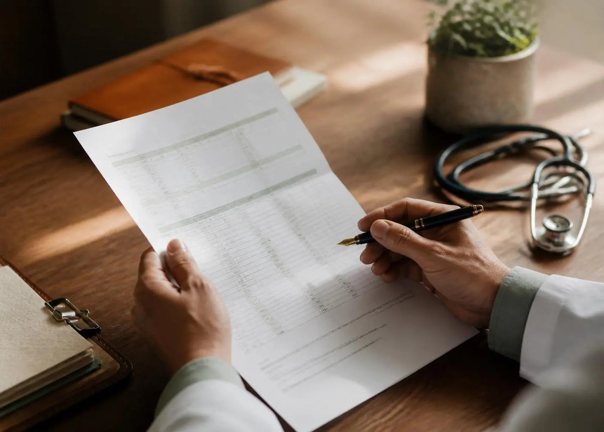 A Pristine Health provider reviewing patient results
